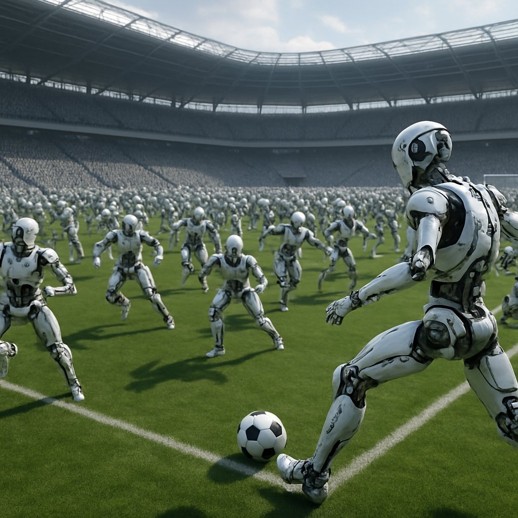 Ilustrasi 2.056 Robot Humanoid Bertanding, Masa Depan Zeusbola